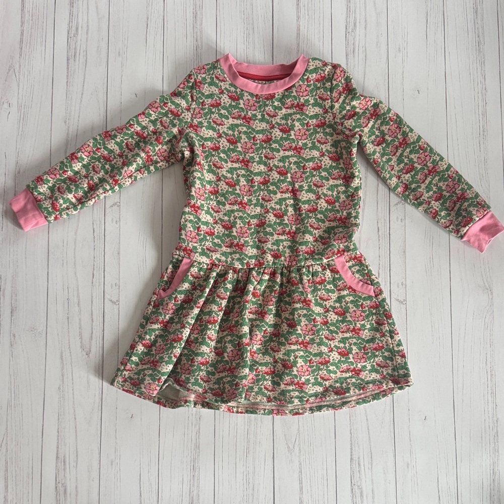 Mini boden floral sweatshirt dress
